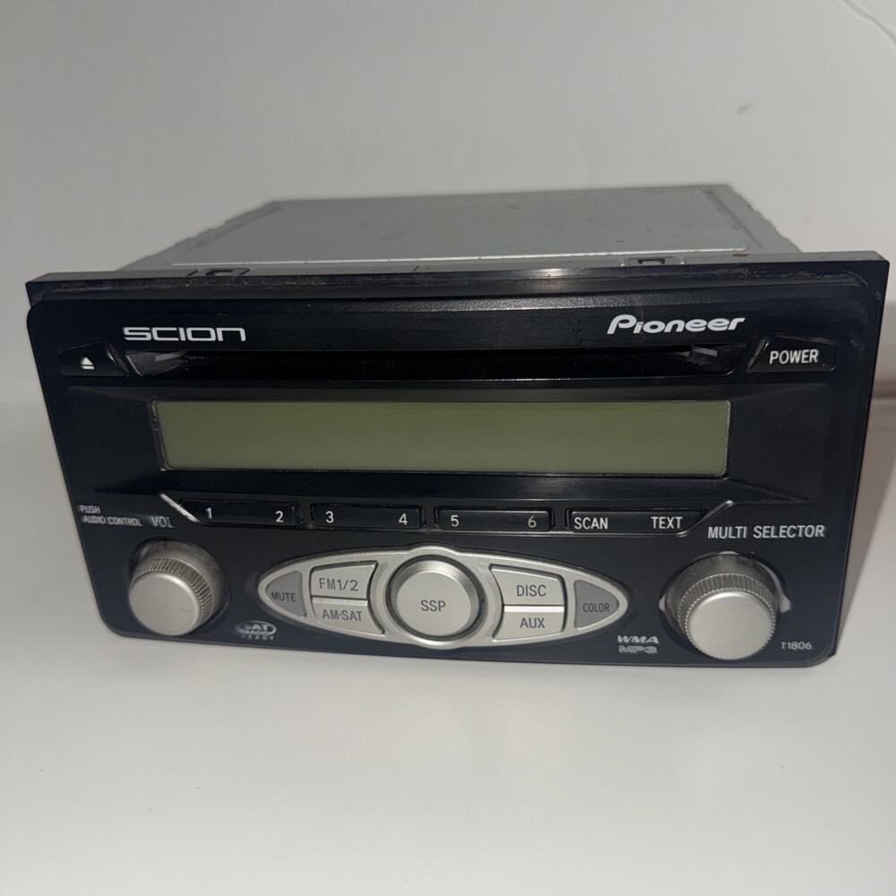 2006-2007 Scion AM FM XM Radio Mp3 Single Disc CD 0860021802 Pioneer Toyota